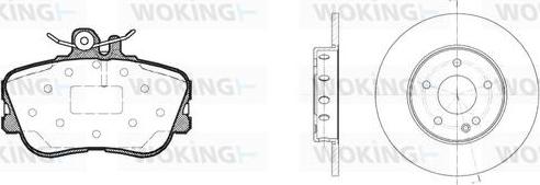 Woking 85453.00 - Дисковый тормозной механизм, комплект autospares.lv