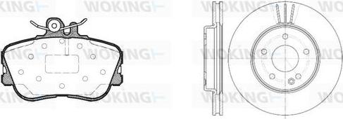 Woking 85453.02 - Дисковый тормозной механизм, комплект autospares.lv