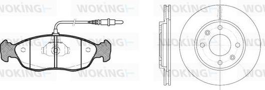 Woking 85613.01 - Дисковый тормозной механизм, комплект autospares.lv