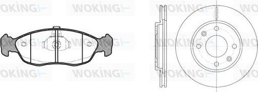 Woking 85613.02 - Дисковый тормозной механизм, комплект autospares.lv