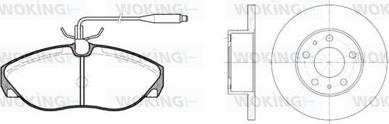 Woking 85863.00 - Дисковый тормозной механизм, комплект autospares.lv