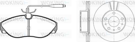 Woking 85863.01 - Дисковый тормозной механизм, комплект autospares.lv