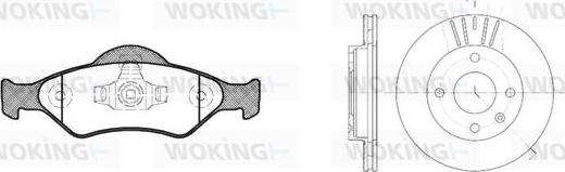 Woking 86653.00 - Дисковый тормозной механизм, комплект autospares.lv