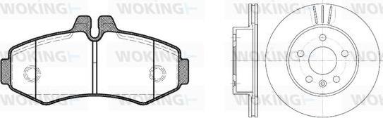 Woking 86013.00 - Дисковый тормозной механизм, комплект autospares.lv