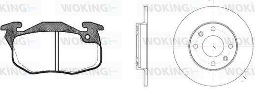 Woking 80923.06 - Дисковый тормозной механизм, комплект autospares.lv