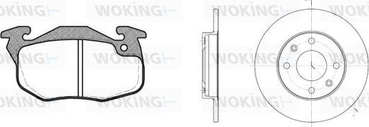 Woking 80923.00 - Дисковый тормозной механизм, комплект autospares.lv