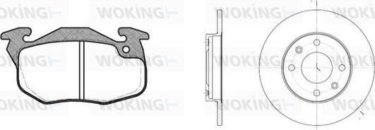 Woking 80923.07 - Дисковый тормозной механизм, комплект autospares.lv