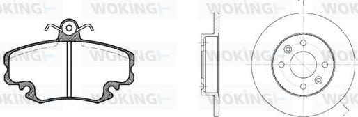 Woking 80413.04 - Дисковый тормозной механизм, комплект autospares.lv