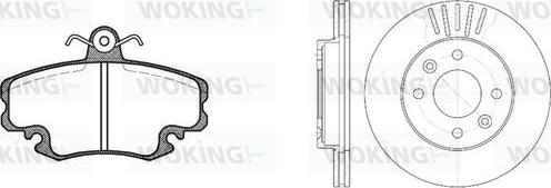 Woking 80413.05 - Дисковый тормозной механизм, комплект autospares.lv