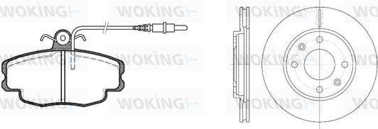 Woking 80413.03 - Дисковый тормозной механизм, комплект autospares.lv