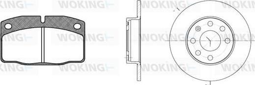 Woking 80013.00 - Дисковый тормозной механизм, комплект autospares.lv