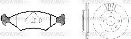 Woking 80193.01 - Дисковый тормозной механизм, комплект autospares.lv