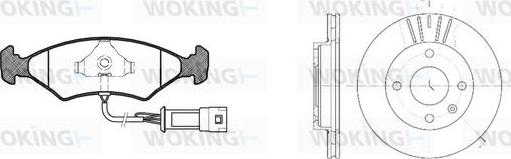 Woking 80193.02 - Дисковый тормозной механизм, комплект autospares.lv