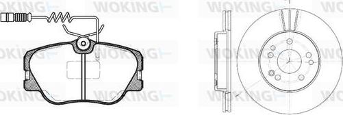 Woking 80893.00 - Дисковый тормозной механизм, комплект autospares.lv