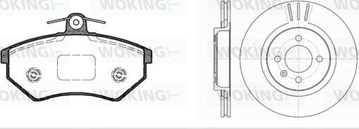 Woking 80343.03 - Дисковый тормозной механизм, комплект autospares.lv