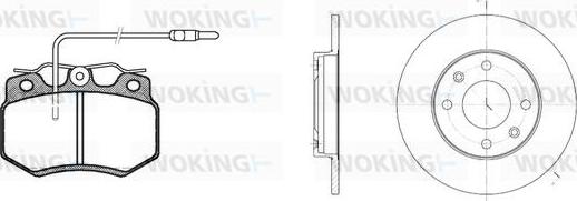 Woking 80703.01 - Дисковый тормозной механизм, комплект autospares.lv