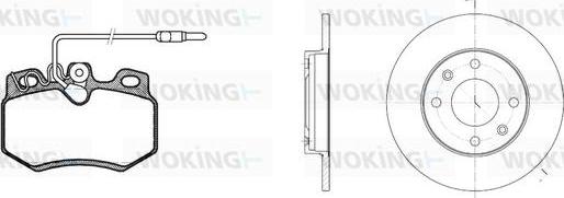 Woking 80703.02 - Дисковый тормозной механизм, комплект autospares.lv