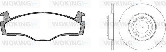 Woking 80713.04 - Дисковый тормозной механизм, комплект autospares.lv