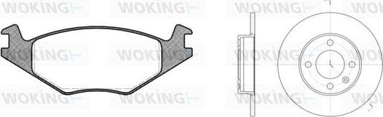 Woking 80713.02 - Дисковый тормозной механизм, комплект autospares.lv