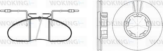 Woking 81483.01 - Дисковый тормозной механизм, комплект autospares.lv