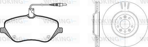 Woking 810013.00 - Дисковый тормозной механизм, комплект autospares.lv