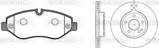 Woking 813453.01 - Дисковый тормозной механизм, комплект autospares.lv