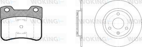 Woking 83473.01 - Дисковый тормозной механизм, комплект autospares.lv