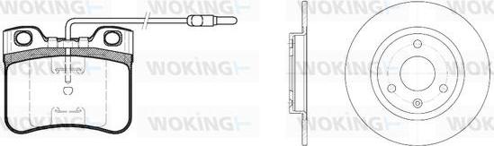 Woking 83473.02 - Дисковый тормозной механизм, комплект autospares.lv