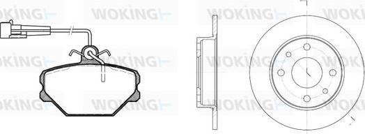 Woking 83643.00 - Дисковый тормозной механизм, комплект autospares.lv