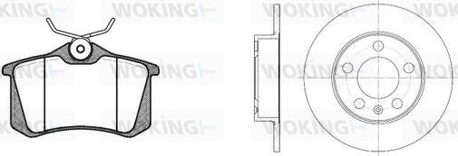 Woking 83633.04 - Дисковый тормозной механизм, комплект autospares.lv