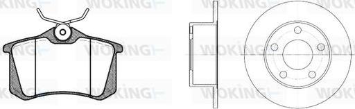 Woking 83633.00 - Дисковый тормозной механизм, комплект autospares.lv