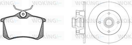 Woking 83633.02 - Дисковый тормозной механизм, комплект autospares.lv