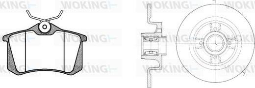 Woking 83633.21 - Дисковый тормозной механизм, комплект autospares.lv