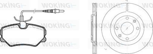 Woking 83623.00 - Дисковый тормозной механизм, комплект autospares.lv