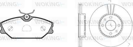 Woking 83083.04 - Дисковый тормозной механизм, комплект autospares.lv