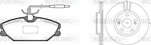 Woking 83083.05 - Дисковый тормозной механизм, комплект autospares.lv