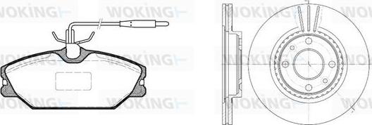 Woking 83083.00 - Дисковый тормозной механизм, комплект autospares.lv