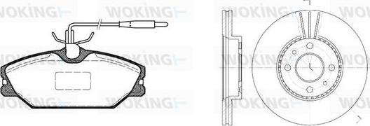 Woking 83083.01 - Дисковый тормозной механизм, комплект autospares.lv