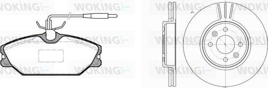 Woking 83083.03 - Дисковый тормозной механизм, комплект autospares.lv