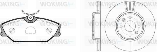 Woking 83083.02 - Дисковый тормозной механизм, комплект autospares.lv