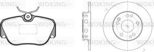 Woking 83843.00 - Дисковый тормозной механизм, комплект autospares.lv