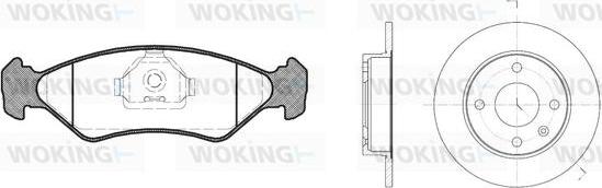 Woking 83853.00 - Дисковый тормозной механизм, комплект autospares.lv