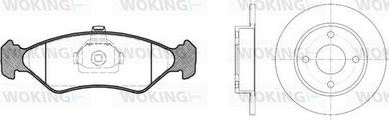 Woking 83853.01 - Дисковый тормозной механизм, комплект autospares.lv