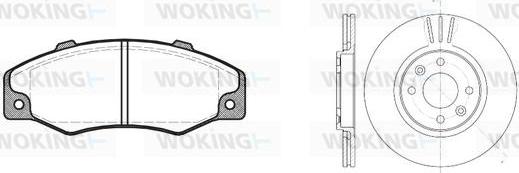 Woking 83203.01 - Дисковый тормозной механизм, комплект autospares.lv