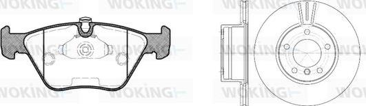 Woking 83703.00 - Дисковый тормозной механизм, комплект autospares.lv