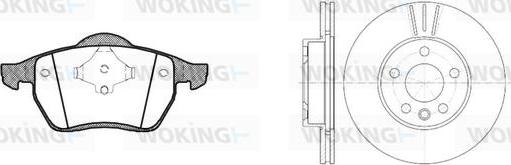 Woking 82903.04 - Дисковый тормозной механизм, комплект autospares.lv