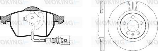 Woking 82903.06 - Дисковый тормозной механизм, комплект autospares.lv