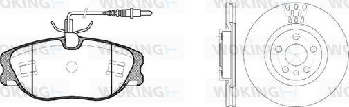 Woking 82053.00 - Дисковый тормозной механизм, комплект autospares.lv