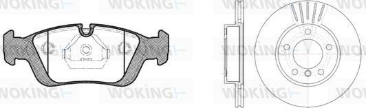 Woking 82843.01 - Дисковый тормозной механизм, комплект autospares.lv