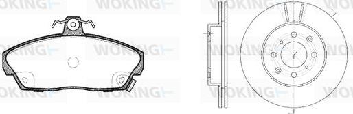 Woking 82373.01 - Дисковый тормозной механизм, комплект autospares.lv